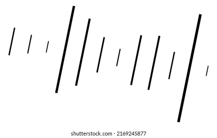 Random lines, stripes streak element