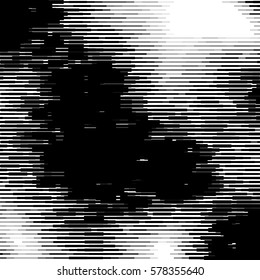 Random lines, stripes texture. Glitch, interference, malfunction pattern. Dynamic lines.