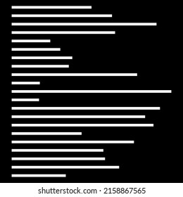 Random lines, stripes vector element