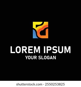 random logo design branding colorfull