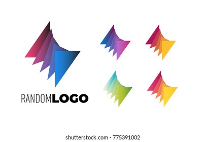 Random Logo. Property estate or tech modern symbol. Vector and JPEG included