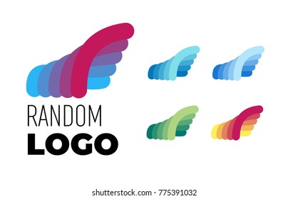 Random Logo. Property estate or tech modern symbol. Vector and JPEG included