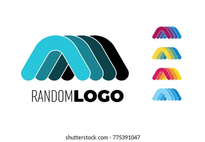 Random Logo. Property estate or tech modern symbol. Vector and JPEG included