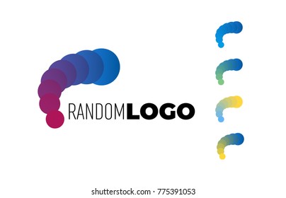 Random Logo. Property estate or tech modern symbol. Vector and JPEG included