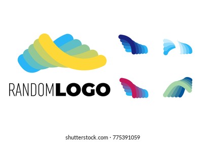 Random Logo. Property estate or tech modern symbol. Vector and JPEG included