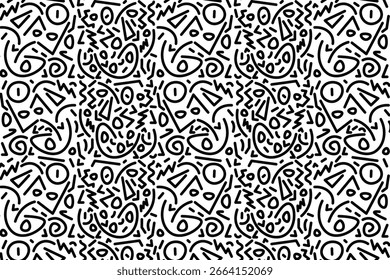 Projeto de padrão de rabiscar memphis aleatório