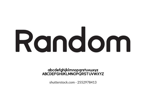 Random, minimal tech font letter set. Luxury vector typeface for company. Modern gaming fonts logo design.
