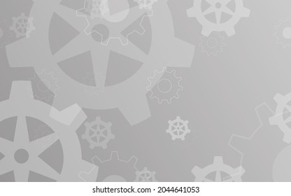 Random minimalist techno gear illustration vector for background, logo, card, banner, web and printing.