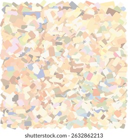 Random mixed small rectangular shapes creating pale, busy texture pattern