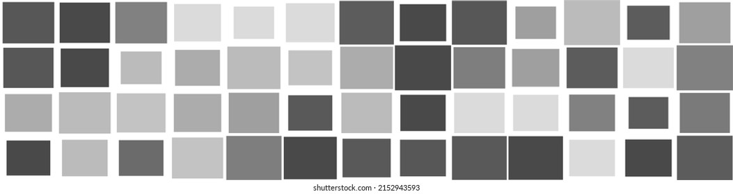 Baldosas cuadradas de mosaico aleatorio sin fisuras, patrón de cubismo repetible, textura y fondo