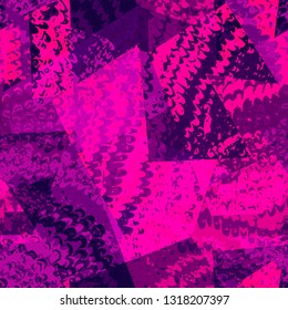 Random multicolor spots. Abstract art seamless pattern. Creative background. Joyful, exotic wallpaper background for clothes, and other design.
