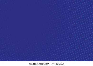 Random numbers 0 and 1. Background in a matrix style. Binary code pattern with digits on screen, falling character. Abstract digital backdrop. Vector illustration