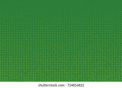 Random numbers 0 - 9. Background in a matrix style. Code pattern with digits on screen, falling character. Abstract digital backdrop. Vector illustration
