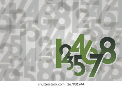 Random numbers background EPS10 vector illustration.