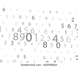 Random Numbers. Illustration For Concept Design. Digital Design Concept. Digital Technology Wallpaper.Vector Binary Code Background.