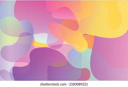 Random Object  Background. For Creative Templates, Background And More You Want. Vector Illustration with Color Gradient