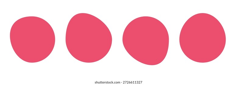 Formas de manchas orgánicas al azar. Gotas de cubo negro. Silueta de ameba orgánica líquida en estilo moderno.