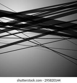 Random, overlapping lines. artistic abstract vector background.