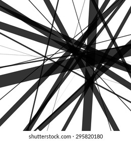 Random, overlapping lines. artistic abstract vector background.