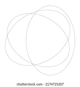 Random overlapping ovals, ellipses abstract geometric element