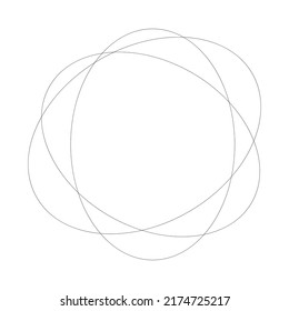 Random overlapping ovals, ellipses abstract geometric element