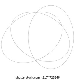 Random overlapping ovals, ellipses abstract geometric element