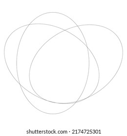 Random overlapping ovals, ellipses abstract geometric element