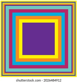 Random overlapping squares pattern, background design element