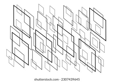 Random Parallelogram for background or decorative pattern