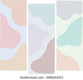 random pastel colored illustrated patterns that can be used as a background