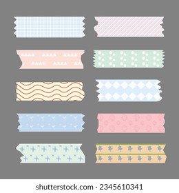 Random pastel sticky strip for design element. Good for posters or customize social media design.
