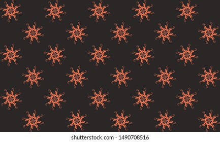 Random pattern with abstract shape background