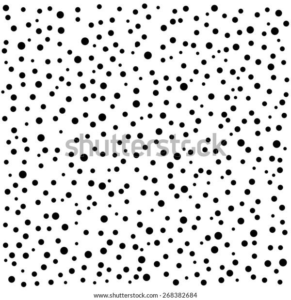 白い背景に黒いポルカドットのランダムなパターン ベクターイラスト ランダムなパターンのポーカドット 白黒のポルカドット背景 ランダムな大きい点と小さい点 のベクター画像素材 ロイヤリティフリー