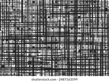 Random pattern of monotone lines and squares