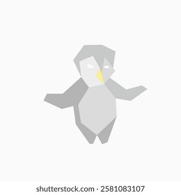Random penguin character freehand drawing art