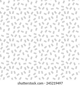 Random placement of fine lines - black and white vector pattern