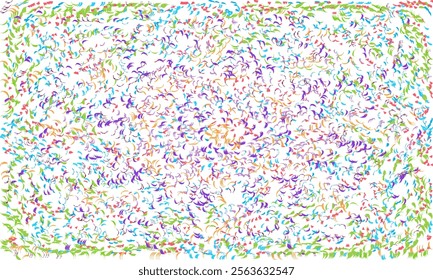 Random poly Shape Symbol on white background, Multi colored Random Shape Spread confetti design. celebration template.