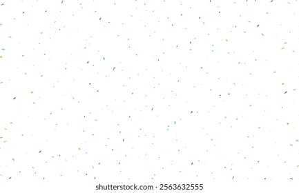 Random poly Shape Symbol on white background, Multi colored Random Shape Spread confetti design. celebration template.