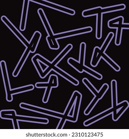 random purple striped vector illustration with black background texture