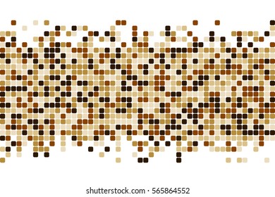 Random rectangles background with coffee color.
