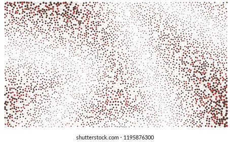 random red tone. circle dots gradient halftone