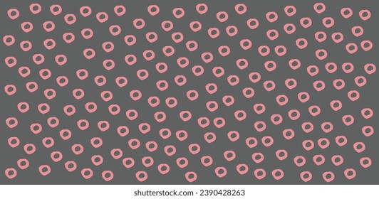 Random rounds pattern with single color background