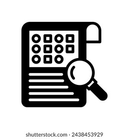 Random Sampling icon in vector. Logotype