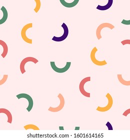 Random scattered abstraction shapes. Seamless vector pattern.