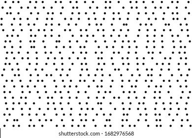 Random scattered dots, abstract black and white background. Seamless vector pattern. Black and white polka dot pattern. Celebration confetti background. Vector illustration