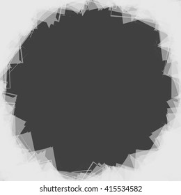 Random scattered shapes. Can be used as a frame or background for your photos / designs