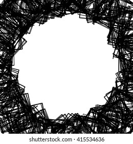 Random scattered shapes. Can be used as a frame or background for your photos / designs