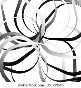 Random, scattered shapes. Irregular pattern. Monochrome artistic vector image.
