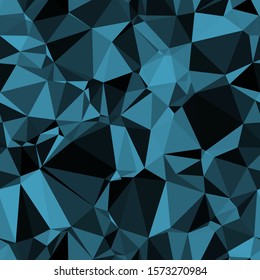 Random Seamless Blue Triangle Pattern Techno Stock Vector (Royalty Free ...