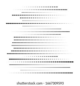 random segmented lines pattern. dynamic dashed, irregular stripes. abstract geometric design